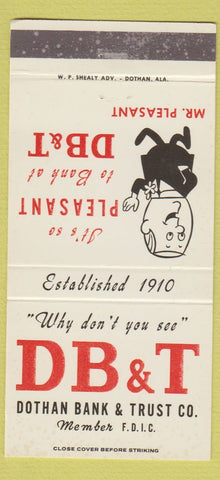 Matchbook Cover - Dothan Bank and Trust AL 30 Strike