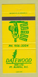 Matchbook Cover - Dalewood Inn Port McNeill BC 30 Strike