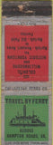 Matchbook Cover - Travel by Ferry Hampton Roads VA WORN