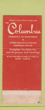 Matchbook Cover - Columbus Hotel Miami FL WEAR 30 Stick