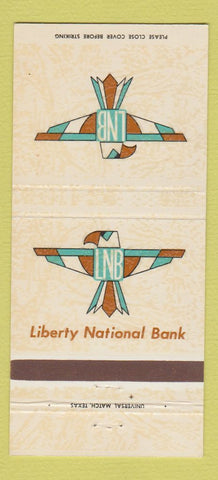 Matchbook Cover - Liberty National Bank Lovington Hobbs Tatum NM 30 Strike