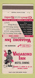 Matchbook Cover - Vagabond Inn Rochelle IL 30 Strike