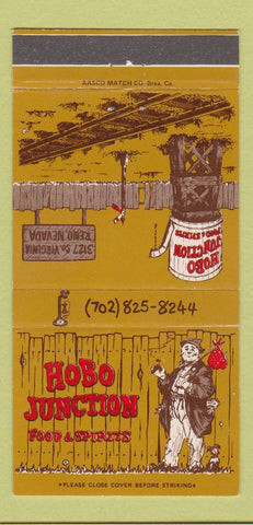 Matchbook Cover - Hobo Junction Reno NV 30 Strike