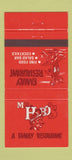 Matchbook Cover - Mr Hobo's Oakbrook Terrace Rolling Meadows IL 30 Strike