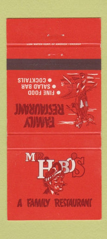 Matchbook Cover - Mr Hobo's Oakbrook Terrace Rolling Meadows IL 30 Strike