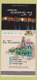 Matchbook Cover - La Tunisia Restaurant Dallas TX 30 Strike