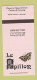 Matchbook Cover - Le Papillon Morristown NJ butterfly 30 Strike