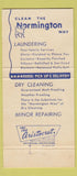 Matchbook Cover - Normington's Cleaning Laundry 30 Strike