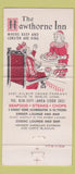 Matchbook Cover - Hawthorne Inn Berlin CT 30 Strike