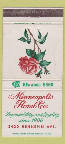 Matchbook Cover - Minneapolis Floral Company MN WORN 30 Strike