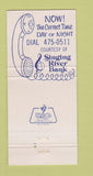 Matchbook Cover - Singing River Bank Moss Point MS Pascagoula 30 Strike