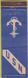 Matchbook Cover - United States Navy CREASES WORN