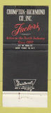 Matchbook Cover - Crompton Richmon Factors New York City 30 Strike