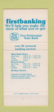 Matchbook Cover - First Robbinsdale State Bank MN 30 Strike