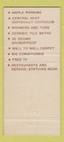 Matchbook Cover - Beaver Valley Motel Beaver Falls PA 30 Strike