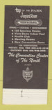 Matchbook Cover - Park Place Motor Inn Traverse City MI #1 30 Strike
