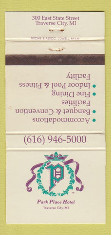 Matchbook Cover - Park Place Hotel Traverse City MI #2 30 Strike