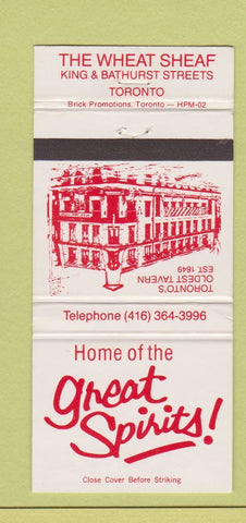 Matchbook Cover - The White Sheaf Toronto ON 30 Strike