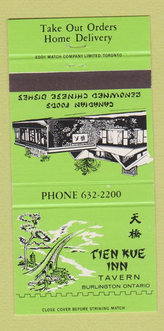 Matchbook Cover - Tien Keu Inn Tavern Burlington ON 30 Strike