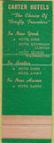 Matchbook Cover - Hotel Dixie Times Square New York City