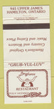 Matchbook Cover - Longhorn Restaurant Hamilton ON 30 Strike