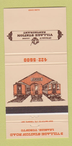 Matchbook Cover - Village Station Restaurant Toronto ON 30 Strike