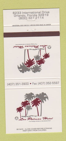 Matchbook Cover - Las Palmas Hotel Orlando FL 30 Strike