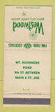 Matchbook Cover - Westwood Rapid City SD restaurant 30 Strike