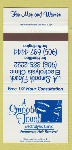 Matchbook Cover - Smooth Touch Electrolysis Hair Removal Hamilton ON 30 Strike
