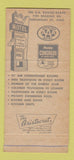 Matchbook Cover - North Plaza Motel Cincinnati OH 30 Strike