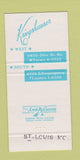 Matchbook Cover - Kriegshauser Funeral Home St Louis MO 30 Strike