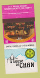 Matchbook Cover - House of Chan Woonsocket RI Chinese 30 Strike