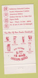 Matchbook Cover - House of Chan Woonsocket RI Chinese 30 Strike