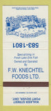 Matchbook Cover - Fisherman's Catch Restaurant Port Dover ON 30 Strike