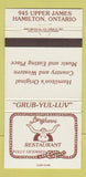 Matchbook Cover - Longhorn Restaurant Hamilton ON 30 Strike