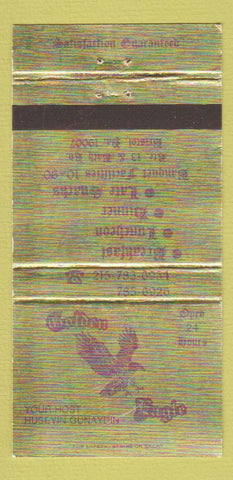 Matchbook Cover - Golden Eagle Restaurant Bristol PA WEAR 30 Strike