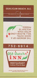 Matchbook Cover - Old Dutch Inn Qualicum Beach BC 30 Strike