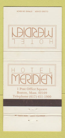 Matchbook Cover - Hotel Meridien Boston MA 30 Strike