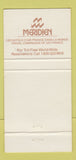 Matchbook Cover - Hotel Meridien Boston MA 30 Strike