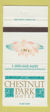 Matchbook Cover - Chestnut Park Hotel 30 Strike