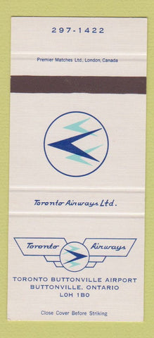 Matchbook Cover - Toronto Airways Buttonville ON 30 Strike