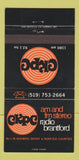 Matchbook Cover - CKPC Radio Brantford ON 30 Strike
