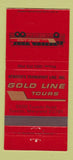 Matchbook Cover - Atwood's Gold Line Bus Tours Tuxedo MD 30 Strike