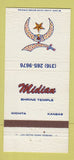 Matchbook Cover - Midian Shrine Temple Wichita KS 30 Strike