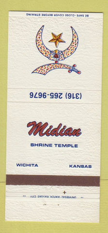 Matchbook Cover - Midian Shrine Temple Wichita KS 30 Strike