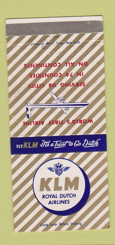 Matchbook Cover - KLM Royal Dutch Airlines 30 Strike