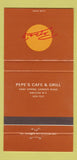 Matchbook Cover - Pepe's Cafe Grill Halifax NS 30 Strike