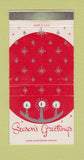 Matchbook Cover - Oaks Card Club Emeryville CA Christmas WEAR 30 Strike