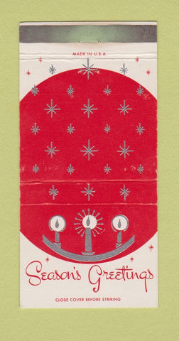 Matchbook Cover - Oaks Card Club Emeryville CA Christmas WEAR 30 Strike