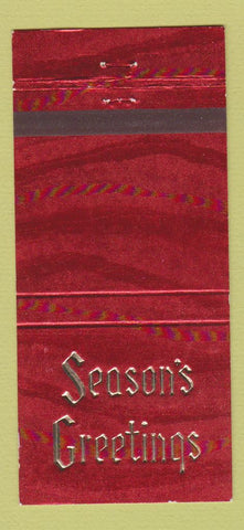 Matchbook Cover - Cherry Hills Country Club Denver? Christmas 30 Strike